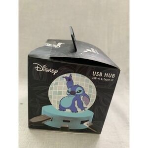 Disney Stitch USB Hub 3-Port Expander USB-A Type-C Data Transfer Charge #547